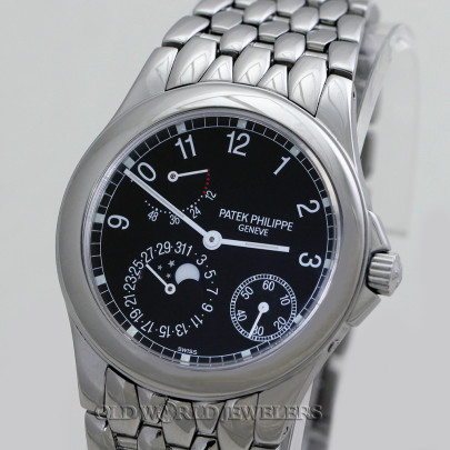 Patek Philippe Neptune Moonphase Ref 5085 Steel Black Dial